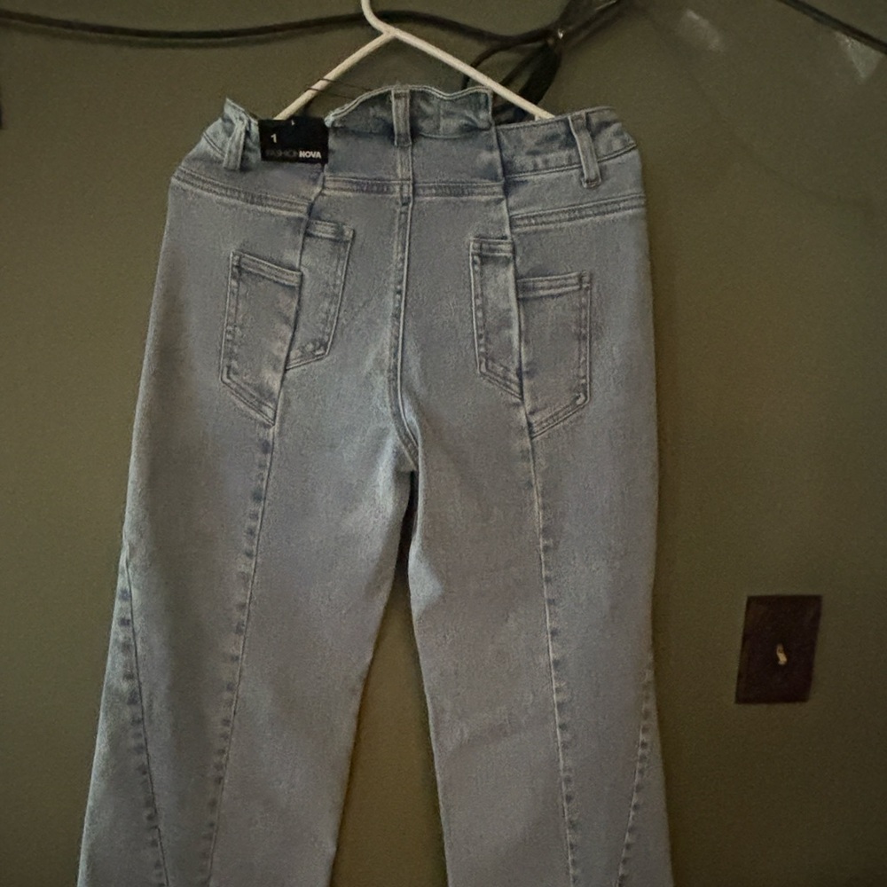 Jean blue light stretch fashion nova